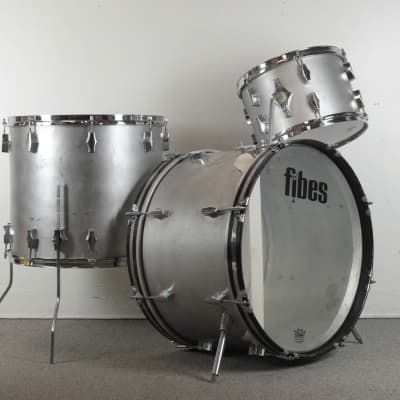 1970s Fibes "Silver Sealer" Drum Set image 1