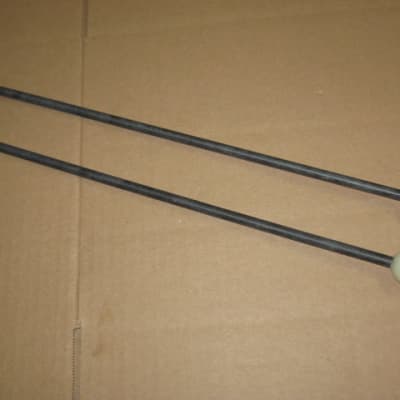 one (new old stock) pair Gambal Manufacturing GPN (UG13GPNXX) Bells, Xylophone Percussive Keyboard MALLETS, 1 inch White Hard Acrylic Ball Heads with Black Synthetic Shafts, with original packaging - from 1990s - early 2000s image 6