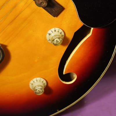 1960s Conqueror (Japan) Hollowbody 330/335-Style Electric Guitar (VIDEO! Work Done, Ready to Go) image 7
