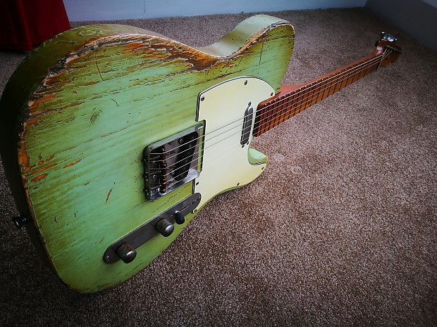Vtt Relics Telecaster 1950 s Surf Green Vintage Reverb Australia