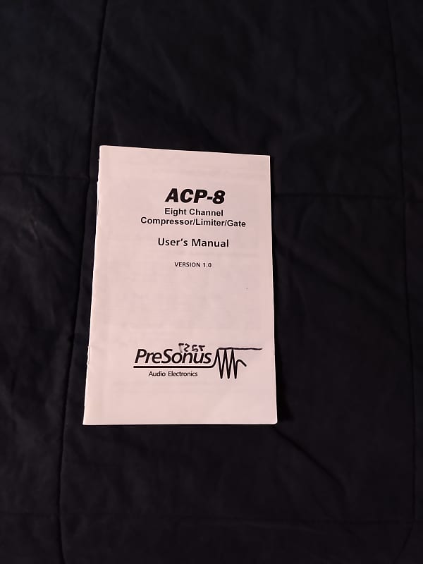 プレソナス　ACP-8 8チャンネル アナログプロセッサ PreSonus ACP-8 Eight Channel Analog Controlled Dynamics