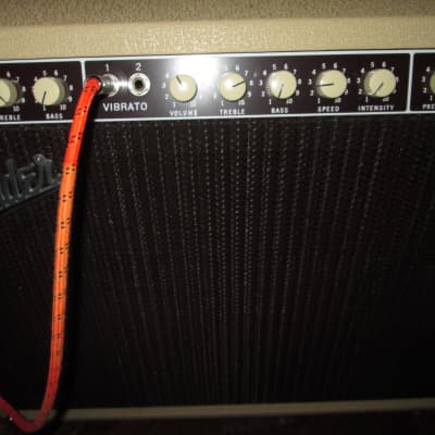Fender The Twin Brownface 1961 Blonde Best Tremolo(Vibrato) ever. Vintage original tweed op. transformer. JBL's. New cab and hardware. Tilt back legs, brown footswitch Black cover. image 3