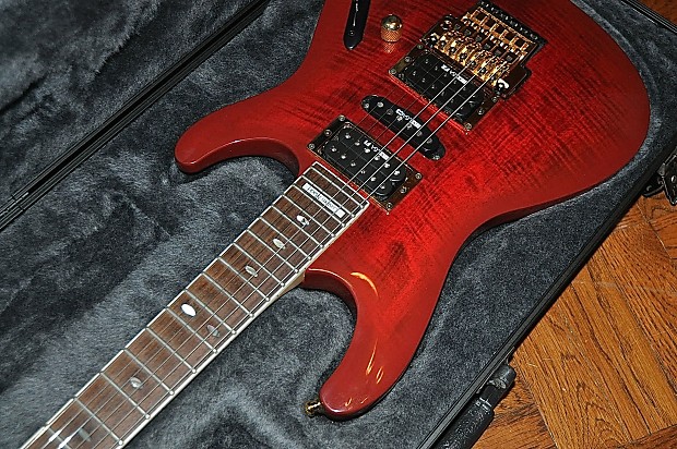 1992 Ibanez S540 or 540S Saber - Maroon with Gold Hardware - Floyd Rose  Tremolo - Wizard Neck - OHSC