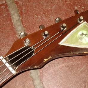 Vintage Kay 60s Electric Bass Guitar Sunburst w/Speedbump Pickup, 1960's Harmony 5930 5935 VIDEO image 2