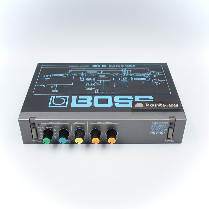 Boss RRV-10 Digital Reverb Micro Rack Series Made in Japan