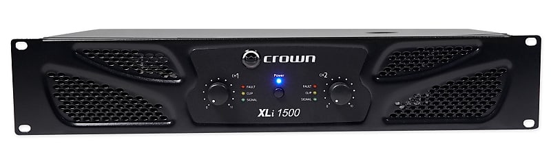 Crown Pro XLi1500 900w 2 Channel DJ/PA Power Amplifier Professional Amp XLI 1500 image 1