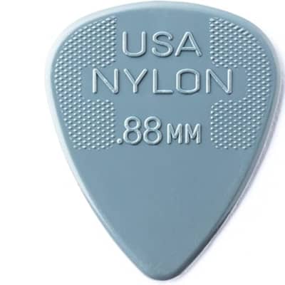 Dunlop - 44P88 - Nylon Standard Guitar Picks - 0.88mm - Grey - Pack of 12 image 1