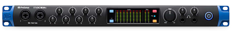 Presonus STUDIO 1824C 18x18 USB-C Audio Recording Interface w/8 XMAX Mic preamps image 1