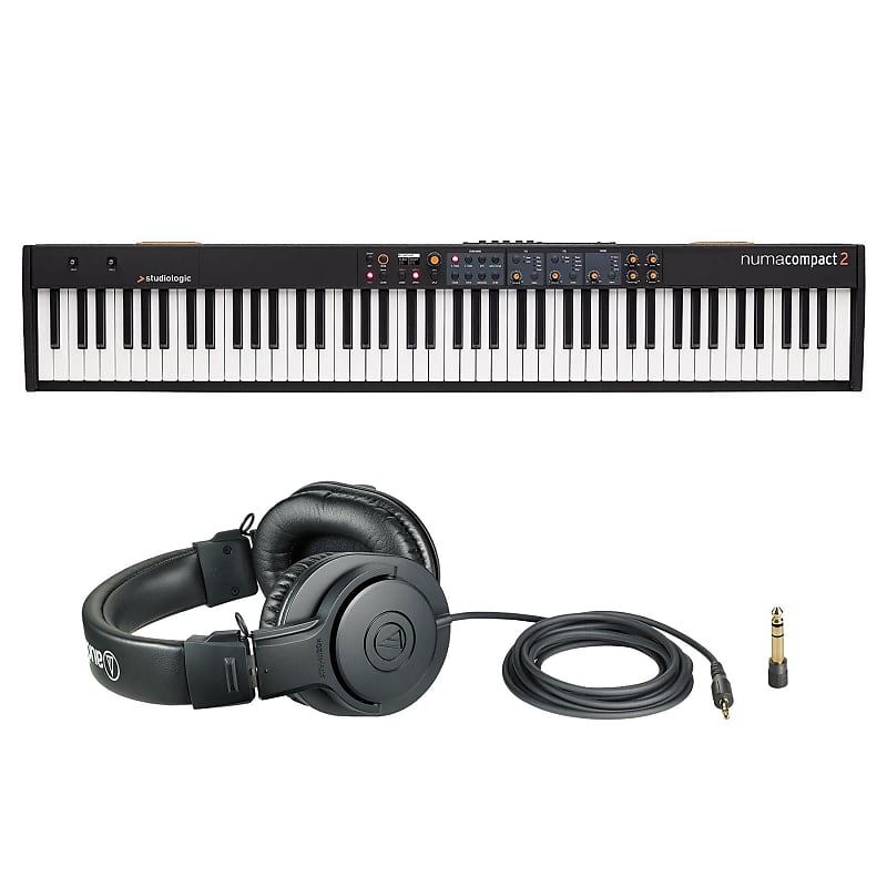 Studiologic Numa Compact 2 88-Note Keyboard w/ Audio-Technica ATH