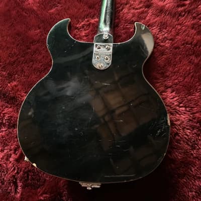c.1968- Firstman Baron MIJ Vintage Semi Hollow Body Guitar “Black” image 10