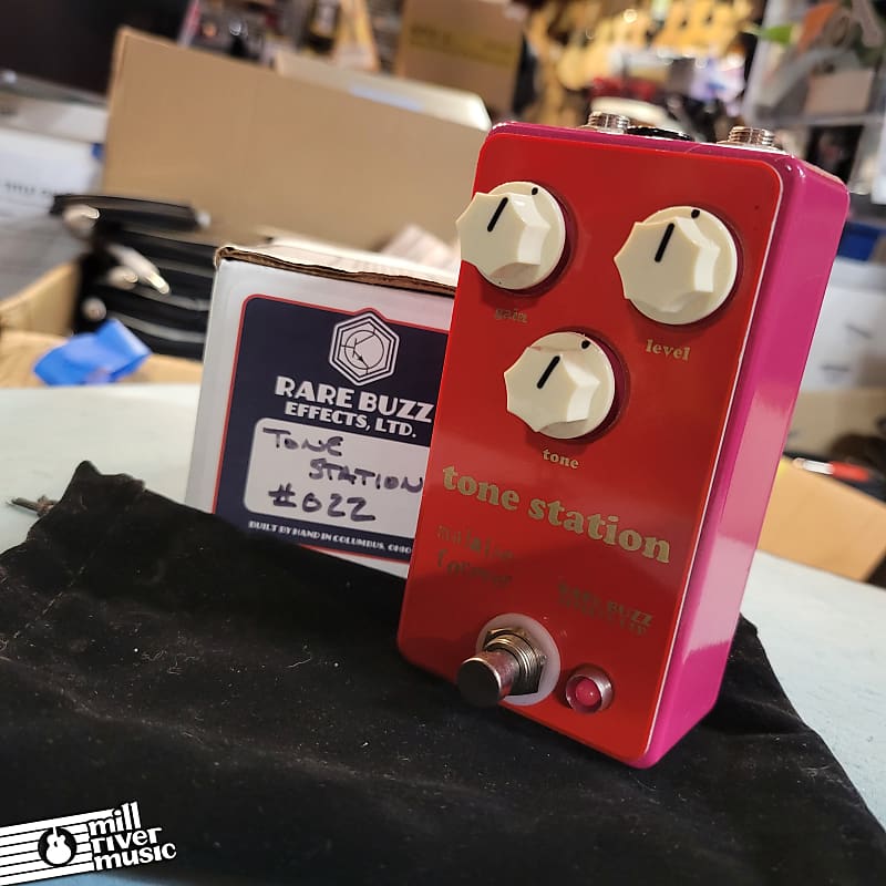 Rare Buzz Effects Tone Station Overdrive Effects Pedal w/ Box Used