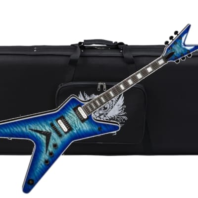 Dean ML Select electric guitar Quilt Maple Ocean Burst -TRANS BLUE - NEW w/ Light Case image 1