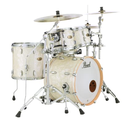 Pearl Session Studio Select Nicotine White Marine Pearl 20x14/10x7/12x8/14x14 Drums Shell Pack & GigBags Dealer image 2