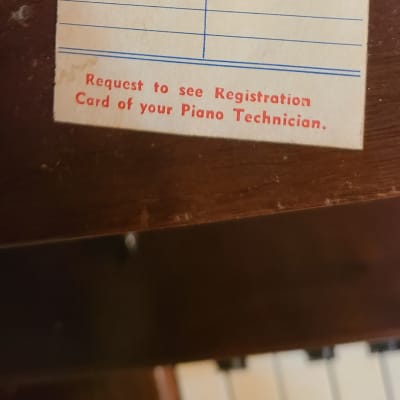 1953 Steinway Model F Walnut Console Upright Piano image 4