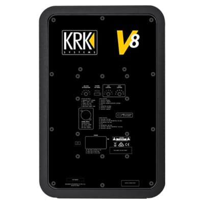 KRK V8 S4 8" Active Studio Monitor, Black (Single) image 3