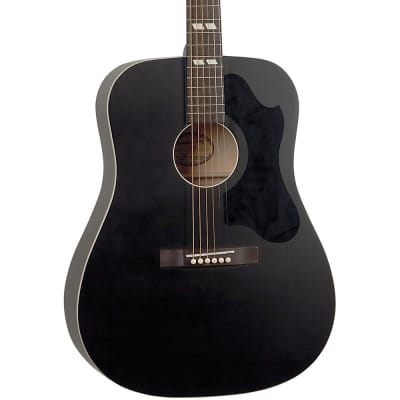 Recording King Dirty 30s 7 RDS-7 Dreadnought Acoustic Guitar Black image 1