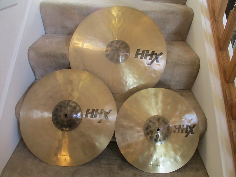 Sabian HHX Cymbal Set, Hand Hammered: 21 Ride, 19 & 16 Crashes