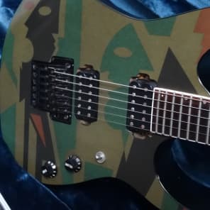 Ibanez JPM P4 John Petrucci! Picasso Collectable Art Work Camo Colors image 11