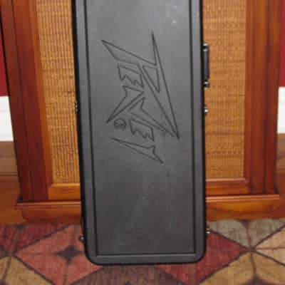 used mid 1990s Peavey Hardshell Case for Predator (NO guitar included) Black Hard Plastic (ABS Molded) EXT, Black Plush INT (shaped for Predator body / can also fit Strat body size / type), Silver HW (less than light average wear on EXT / inside clean) for sale