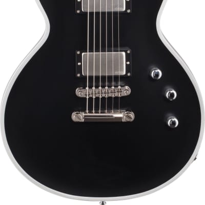ESP E-II Eclipse BB Electric Guitar, Black Satin w/ Hard Case image 1