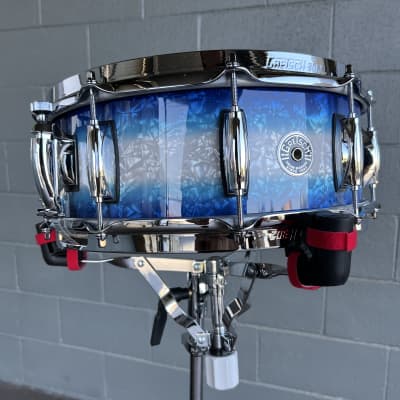 Gretsch GB551415 Brooklyn 5.5x14" Snare Drum in Blue Burst Pearl Nitron w/ Lightning Strainer image 2