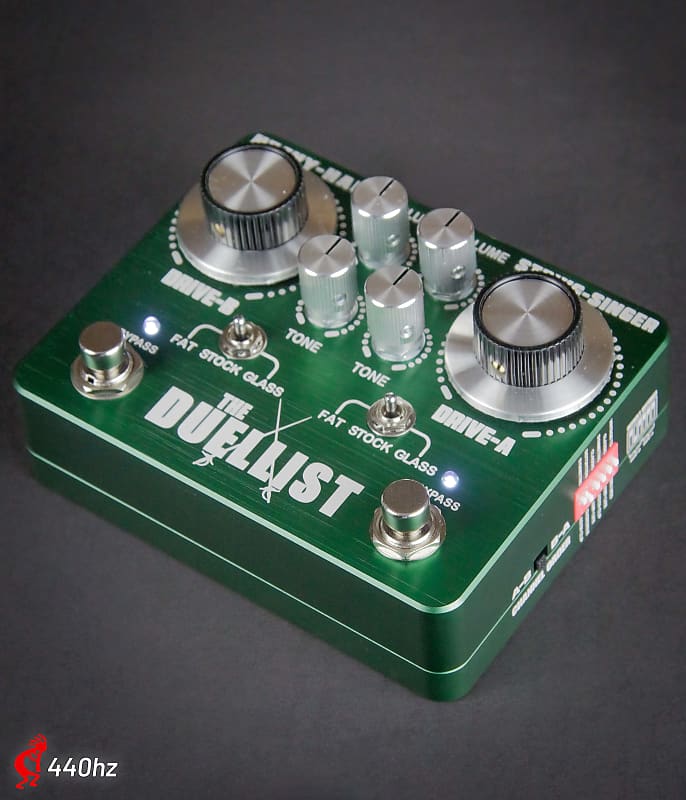 King Tone Guitar The Duellist 2023 Green - Dual Overdrive / Boost /  Distortion
