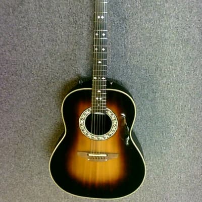 Ovation 1612 Custom Balladeer Acoustic Electric Guitar - Sunburst for sale