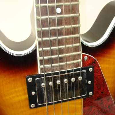Stagg 335 Copy Semi-Hollow Electric Guitar, Brown Sunburst image 7