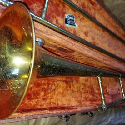 Antique 50 Deluxe Getzen Trombone, Good Condition image 13