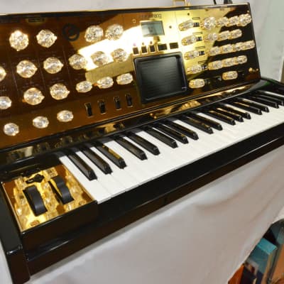 Moog MiniMoog Voyager Electric Blue Edition 10th Anniversary Limited Gold Edition image 1