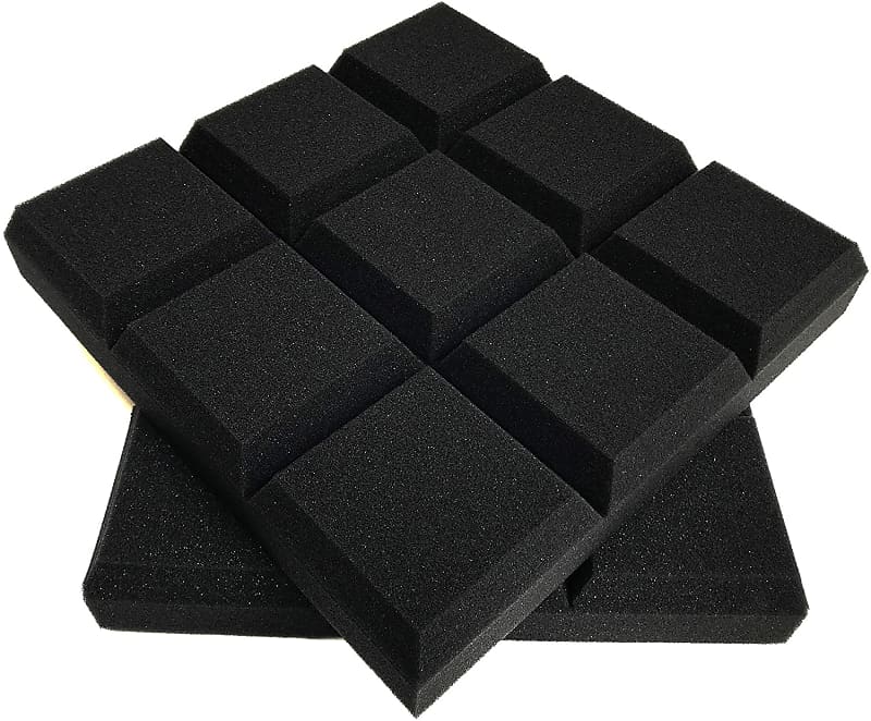 Studio Acoustic Soundproof Foam 5 Pcs 30 x 30 x 5 cm  Sound Absorption Panel Tile Wedge image 1