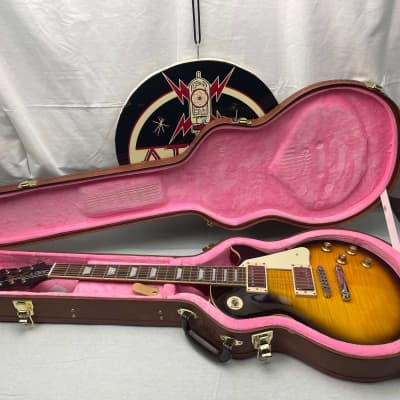 Epiphone Limited Edition Custom Shop Les Paul 1960 Standard v3 Guitar with Case - Bourbon Sunburst image 1