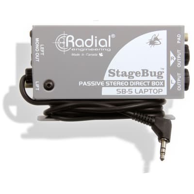 RADIAL SB-5 Laptop Stereo StageBug Compact Passive DI Box image 4