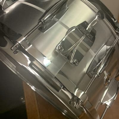 Gretsch G4164SA USA Custom Solid Aluminum 6.5x14" 10-Lug Snare Drum w/ T-Muffler Option image 4
