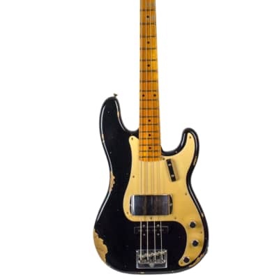New Fender Custom Shop LTD '59 Precision Bass Special Relic Heavy Checking Aged Black image 7