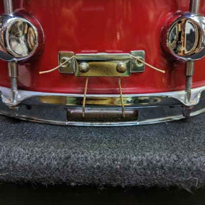Closet Find! 1990s Pacific by Drum Workshop Made In Taiwan Ruby Red Wrap 5 1/2 x 14" Snare Drum  - Looks & Sounds Excellent! image 4