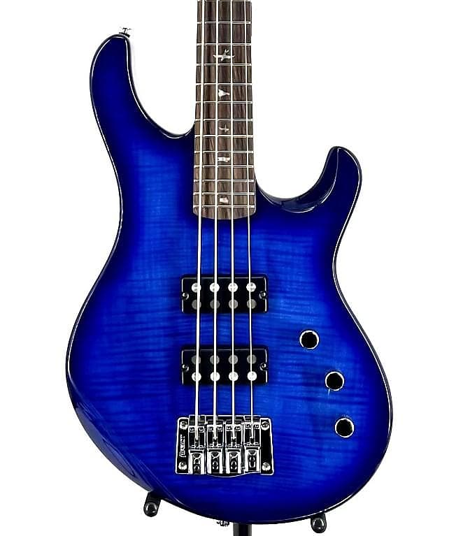 PRS SE Kingfisher 4 String Electric Bass Faded Blue Wrap Around Burst Ser#: D73686 image 1