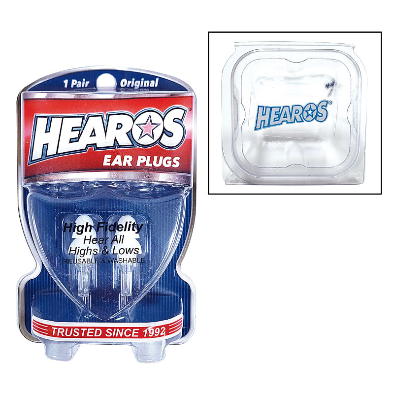 Hearos 211 High Fidelity Ear Plugs with Case Reverb