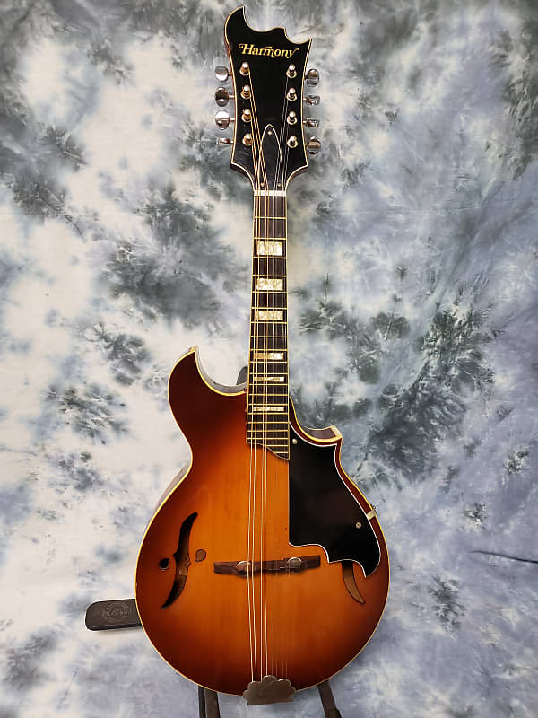 1972 Harmony Batwing Mandolin Model H8025 Pro Setup New Reverb