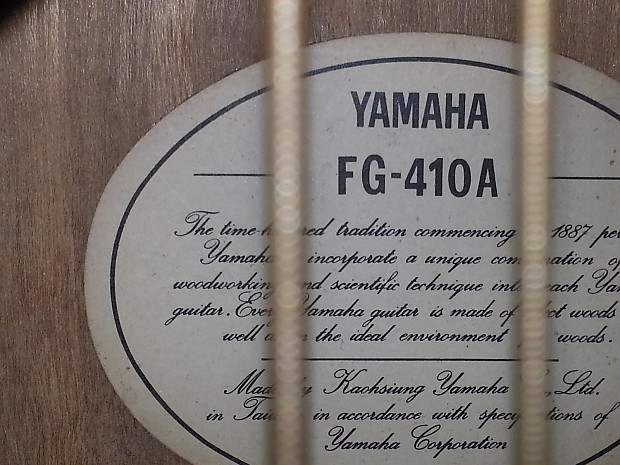 Yamaha fg410a shop