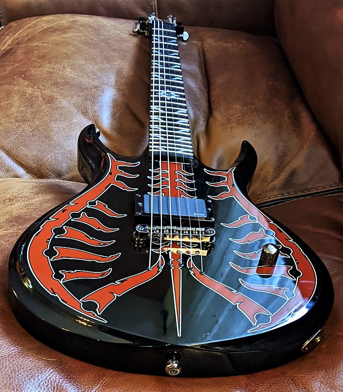 ギター schecter devil spine Schecter Guitar Research Devil Spine Electric Guitar Blood