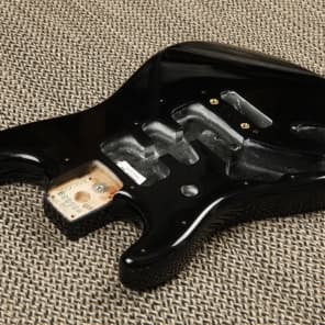 Fender American Standard Stratocaster Body **LEFTY** 2011 Black image 2