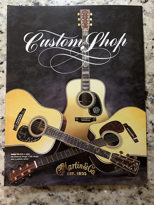 Martin Custom Shop Guitar Catalog 2001 Reverb