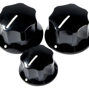 Fender 099-2085-000 Pure Vintage '60s Jazz Bass Knurled Dome Knobs (3)