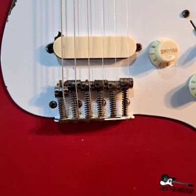 Fender Bullet  *RARE* Early Version - "Bridge-On" Pickguard (Fiesta Red 1981) image 7