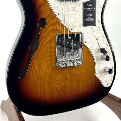Fender Vintera II 60S Telecaster Thinline Maple 3-Tone Sunburst Serial #: MX23028414 image 3