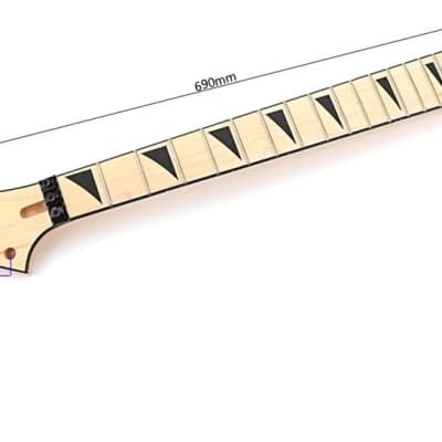 Electric Guitar Neck 24 Fret 25.5 Inch Maple Fingerboard Locking Nut Replacement for Jackson Style image 6