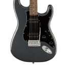 Pre-Owned Squier Affinity Series Stratocaster HH, Laurel FB, Black Pickguard, Charcoal Frost Metallic