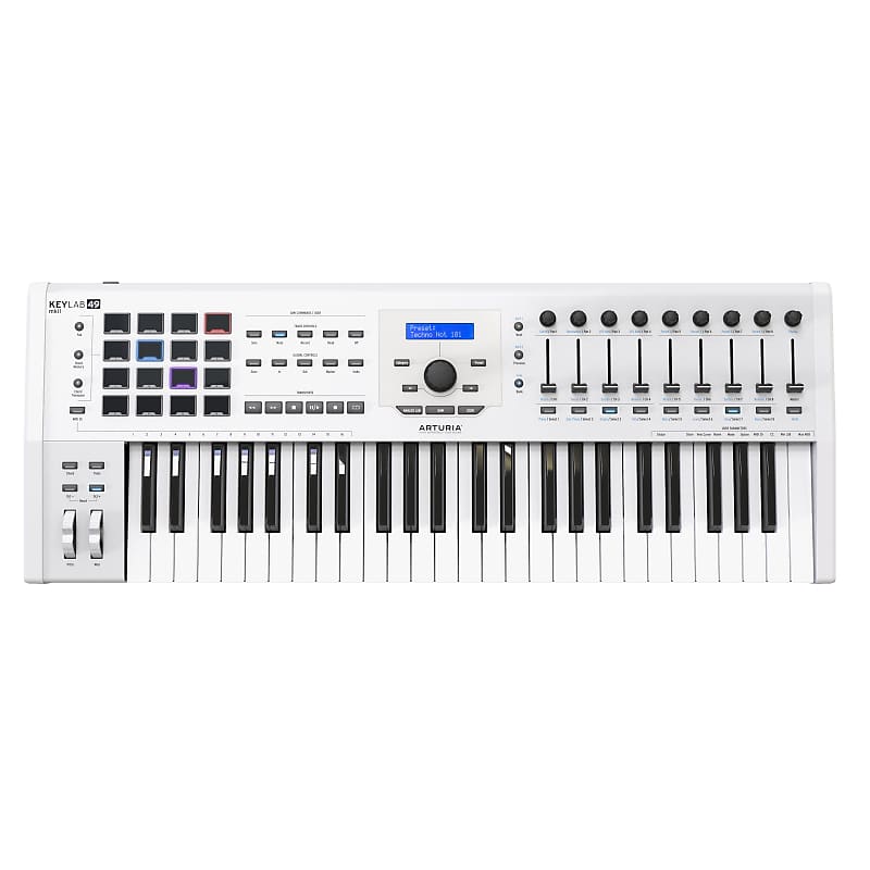 Arturia KeyLab 49 MkII (White) - Midi Keyboard image 1