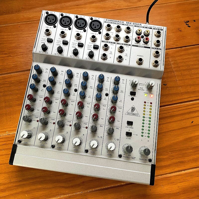 Mint Behringer Eurorack MX 802A 8 Channel Mixing Console w/ Reverb
